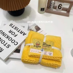 작은 노란 오리 부드러운 목욕 투피스 세트