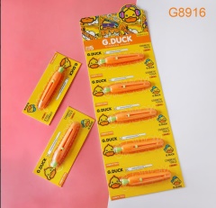 G8916 작은 노란색 오리 보드 장착 당근 눈썹 트리머